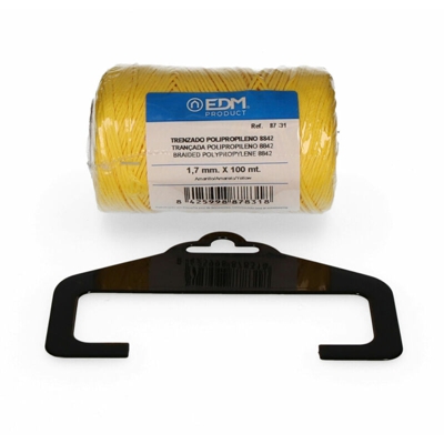 Bobina intrecciata in polipropilene 8842 100mts giallo 87831 - EDM
