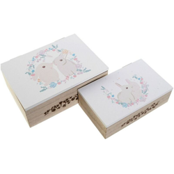 Set di Scatole Decorative Legno MDF (17 x 12 x 6 cm) - Dkd Home Decor precio