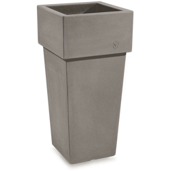 Cache pot quadrato in resina 'Gemini' h. 100 cm. Taupe características