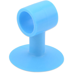 Aspirazione porta in silicone Punzonatura gratuita Anti-collisione Tampone in vetro Resistenza Porta WC Aspirazione a parete Blu precio