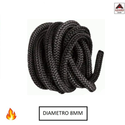 Generico - GUARNIZIONE FIBRA DI VETRO MM.8X2,5MT X STUFA (1 CF) características