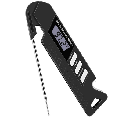 Termometro digitale per alimenti con apribottiglie Termometro per barbecue impermeabile Spegnimento automatico Termometro per carne a lettura