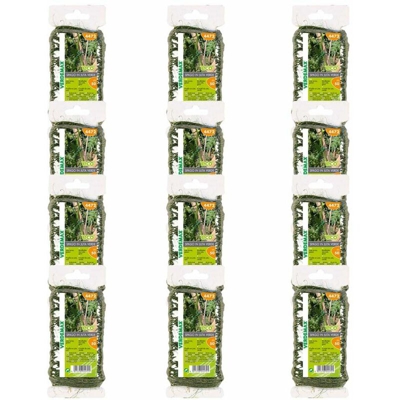 Verdemax 12 buste spago in juta per piante & fiori di colore verde ciascuno da metri 50