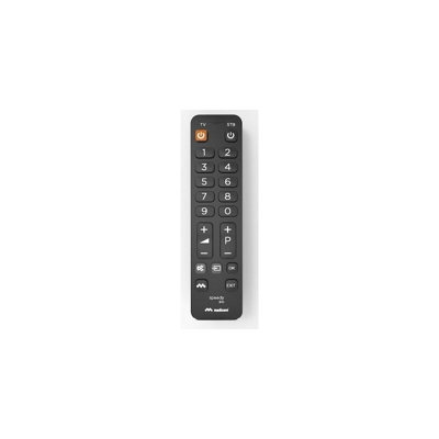Telecomando Universale 2 In 1 Semplificato Tv+Decoder Nero
