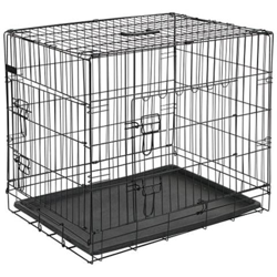 Gabbia Per Cani In Metallo 107x70x77,5 Cm Nera 15004 en oferta