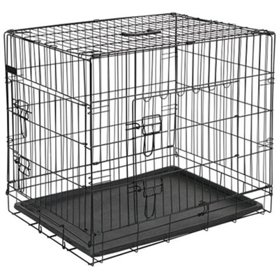 Gabbia Per Cani In Metallo 107x70x77,5 Cm Nera 15004