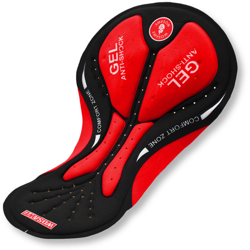 Pantaloncini da ciclismo Imbottiti con imbottitura in gel per pantaloni intimo da bicicletta per uomo e donna,modello: rosso e nero precio