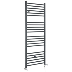 Hudson Reed Artle Scaldasalviette Misto Piatto Moderno - Termoarredo Bagno a Scaletta Antracite - Design Elettrico & Idraulico - 670W - 1600 x 400mm características