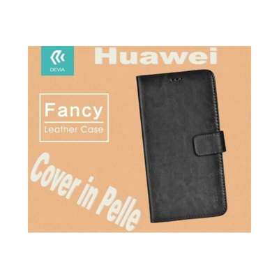 custodia a libro in pelle per huawei p9 plus nero lif defan755b
