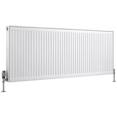 Hudson Reed Eco Radiatore Termoarredo a Piastra Type 11 - Termosifone Convettore Bianco - 1783W - 600 x 1600mm - Riscaldamento ad Acqua Calda