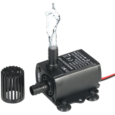 Decdeal - Pompa per acqua piccola DC, pompa sommergibile in miniatura, prevalenza 3 metri, lunghezza della linea 1 metro, DC12V-5W