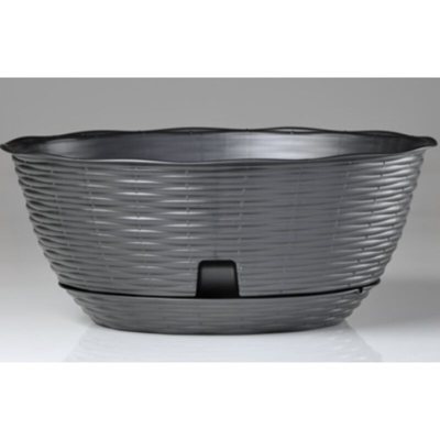 Ciotola Paglia C/Sottovaso Cm.30 Antracite | Pz