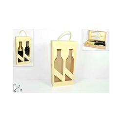 Portabottiglie in Legno 2 Posti PORTABOTTIGLIE IN LEGNO 2POSTI | PZ precio