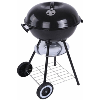 Accessori da cucina per barbecue a carbonella in metallo con carrello per barbecue