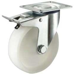 Wolfpack - Piastra in nylon per ruote industriali con freno 80 mm en oferta