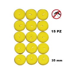 SET 15 PZ MINI CANDELA DA ESTERNO ALLA CITRONELLA ANTI ZANZARE 35 mm precio