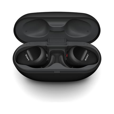WF-SP800N Auricolari True Wireless Sport con Custodia di Ricarica Colore Nero