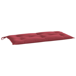 Cuscino per Panca da Giardino Rosso Vino 100x50x7 cm in Tessuto - Rosso - Vidaxl en oferta