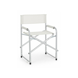 Sedia regista pieghevole mod. Cross col. Bianco características