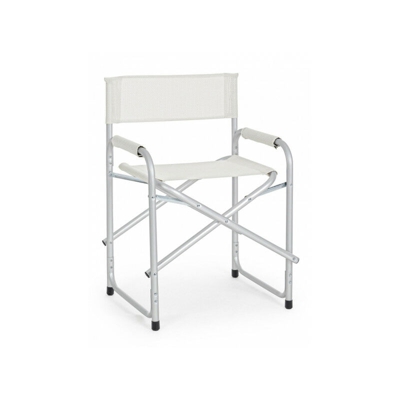 Sedia regista pieghevole mod. Cross col. Bianco