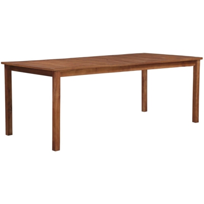 Asupermall - Tavolo da Pranzo in Legno Massello di Acacia 200x90x74 cm