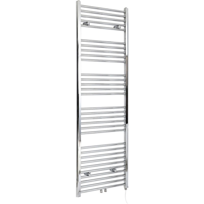Hudson Reed Neva Scaldasalviette Elettrico Moderno di Design - Termoarredo Bagno a Scaletta - Acciaio Cromato - 1000W - 1785 x 500mm