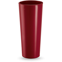 Cache pot rotondo in resina "Genesis Lucido" h. 60 cm. Rosso Oriente en oferta