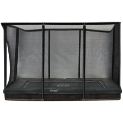 Etan - SOLO TRAMPOLINO Tappeto elastico interrato rettangolare 310x232cm - grigio. Rete extra forte e bordo con doppia imbottitura precio