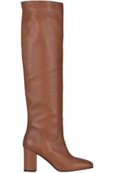 High leg leather  boots en oferta