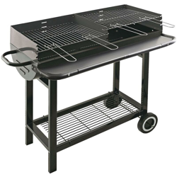 Maggiore - Barbecue in lamiera a carbonella o legna con braciere interno e griglia da 75x37 cm - Frankystar precio
