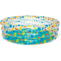 Bestway - Piscina Rotonda 170cm Gonfiabile Fuoriterra Trasparent Bambini Giardino 3 Anelli en oferta