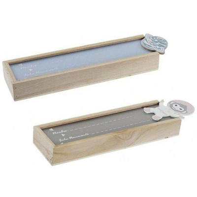 Scatola con Coperchio ? Legno MDF (2 pcs) (25 x 8 x 6 cm) - Dkd Home Decor