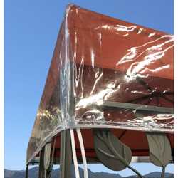Gazebo Cover protettiva 3 x 4 m Impermeabile Protezione dagli agenti atmosferici trasparente características