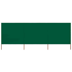 Paravento a 3 Pannelli in Tessuto 400x80 cm Verde - Verde - Vidaxl precio