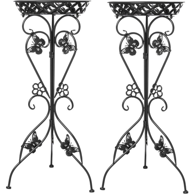2 pezzi 77 cm porta piante porta vaso di fiori staffa per mensola giardino casa coperta all'aperto