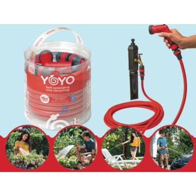 Yoyo - Tubo Allungabile 10Mt - Estensibile Irrigazione - Made In Italy - By Fitt