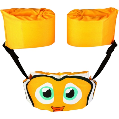 Brassards + Bouée Ventrale Tissus + Mousse Poisson Clown Taille 56 cm x 16,5 cm + 15 cm x 18 cm