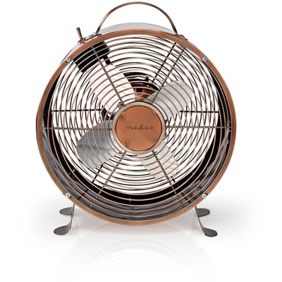 Nedis FNCL10CO20 Ventilatore da tavolo retrò rame 25 cm 20W