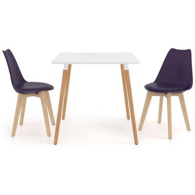 Set Da Pranzo 3 Pz Viola Scuro