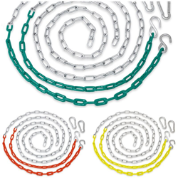 Catena per Altalena Rivestita in Vinile per Sedile, Seggiolino | Set di 2 Catene | Verde en oferta