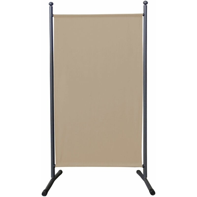 Paravento da Giardino 180 x 78 cm Divisorio in Tessuto Protezione della Privacy Beige