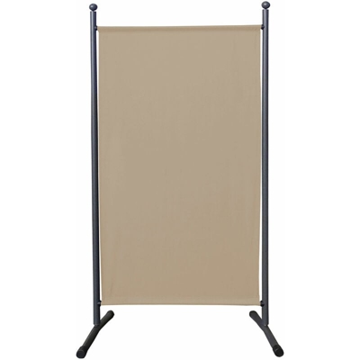 Paravento da Giardino 180 x 78 cm Divisorio in Tessuto Protezione della Privacy Beige