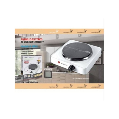 Fornello Elettronico 1000 W Temperatura Regolabile Piastra 15 Cm Maxtech H-002L