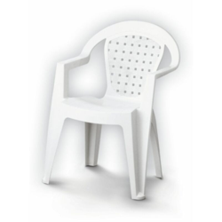 Poltrona da giardino in resina bianco Norma Dimaplast precio