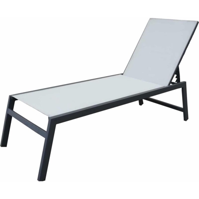 Lettino Alluminio Pisa 203x64x43 cm - Chillvert