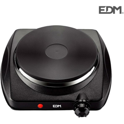 Fornello elettrico nero 1.400w 1 fuoco ce / a13 edm en oferta