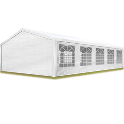 Tendone per Feste Gazebo 5x10 m bianco PE 180g/m² Impermeabile Protezione UV Tenda Giardino Sagre Eventi Mercati Esterno precio