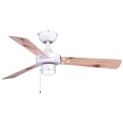 Ventilatore Senza Luce Bianco A 3 Pale