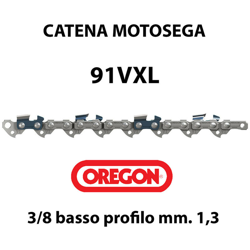 CATENA OREGON PER MOTOSEGA 91 VXL passo 3/8' SPESSORE 1,3mm-57 Maglie características