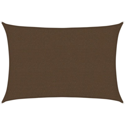 Vela Parasole 160 g/m² Marrone 2,5x3,5 m in HDPE - Marrone - Vidaxl en oferta